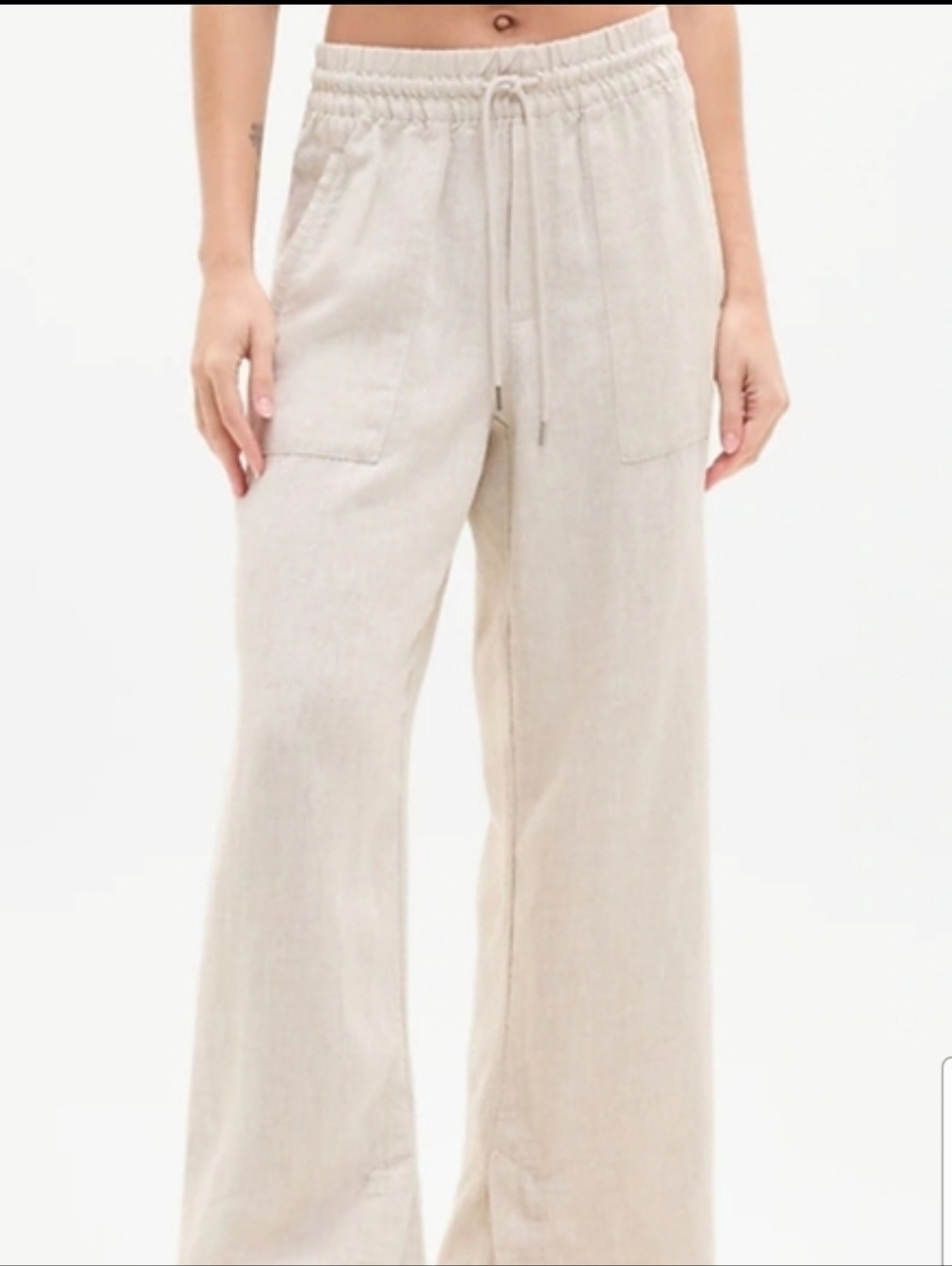 Athleta Women's Wide Leg Pants - Light Tan